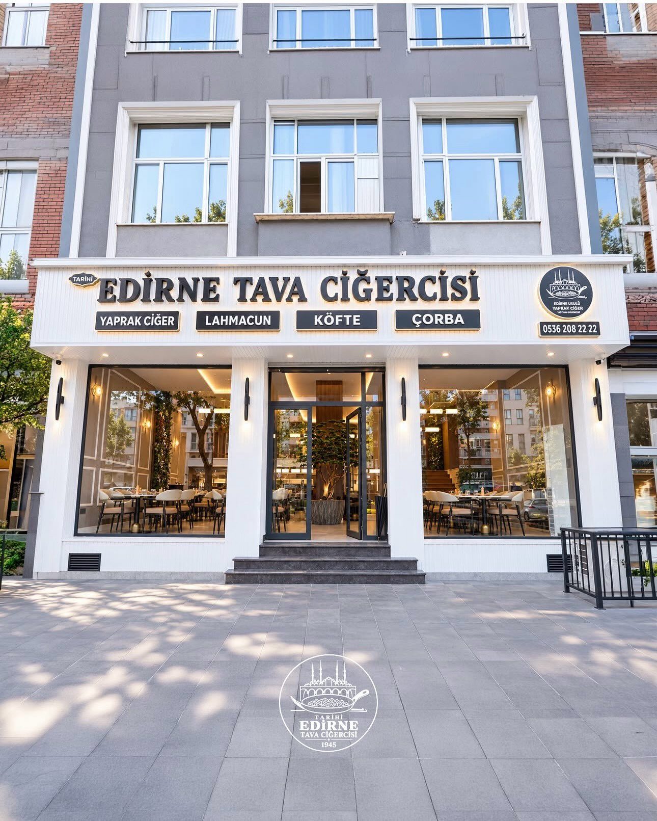 Tarihi Edirne Tava Ciğercisi dış cephe